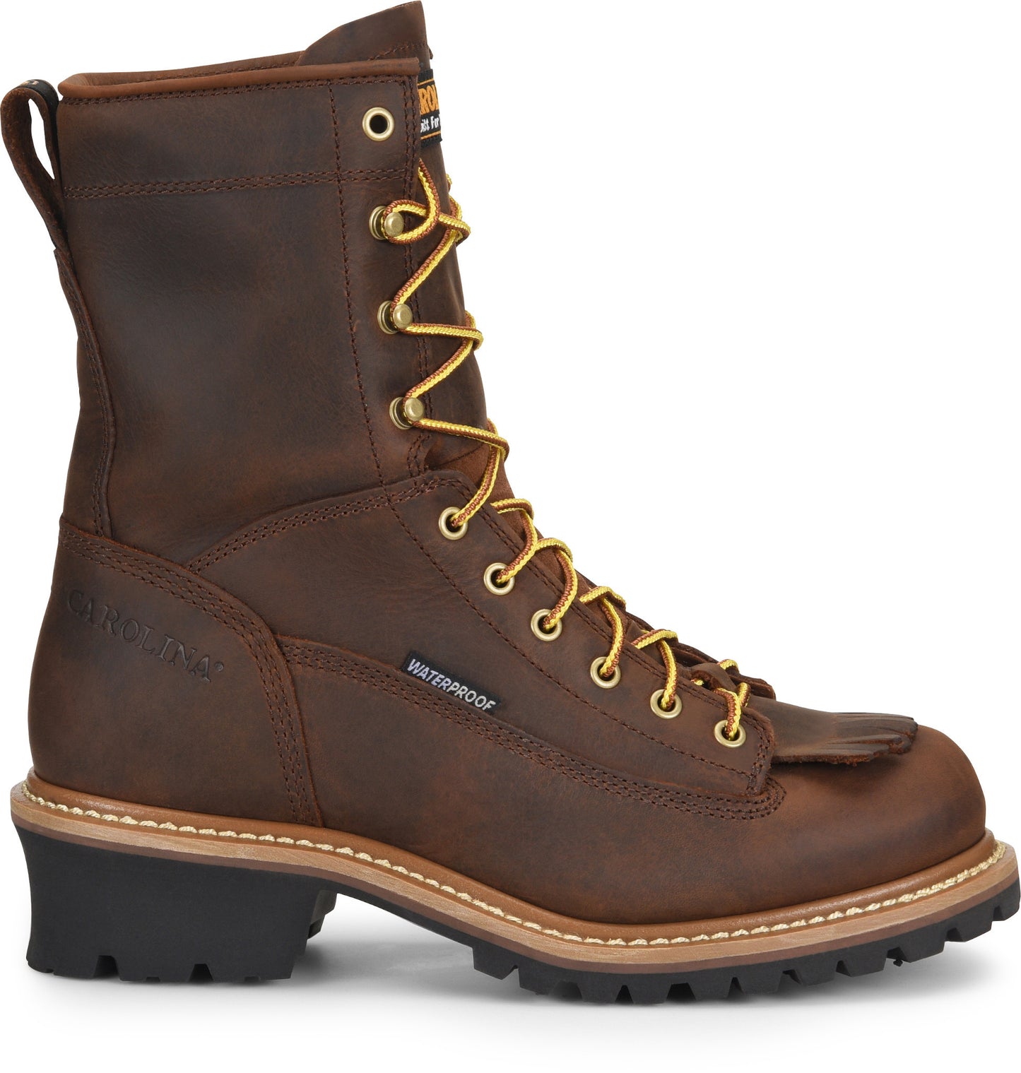 Carolina Boot Spruce 8" Steel Toe Waterproof Logger Brown