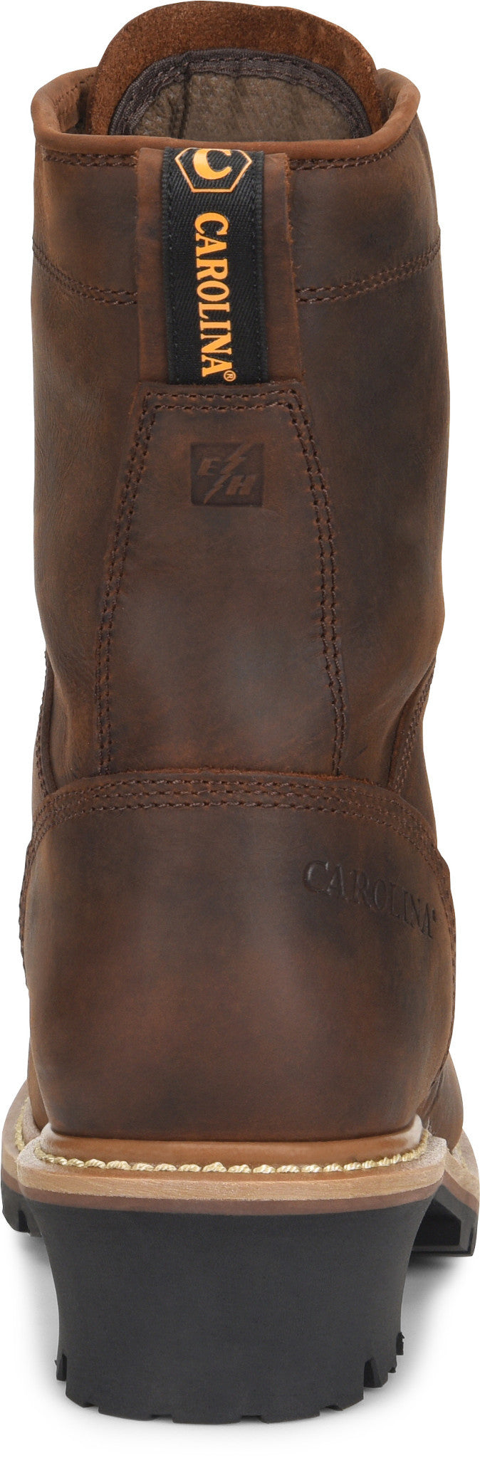 Carolina Boot Spruce 8" Steel Toe Waterproof Logger Brown