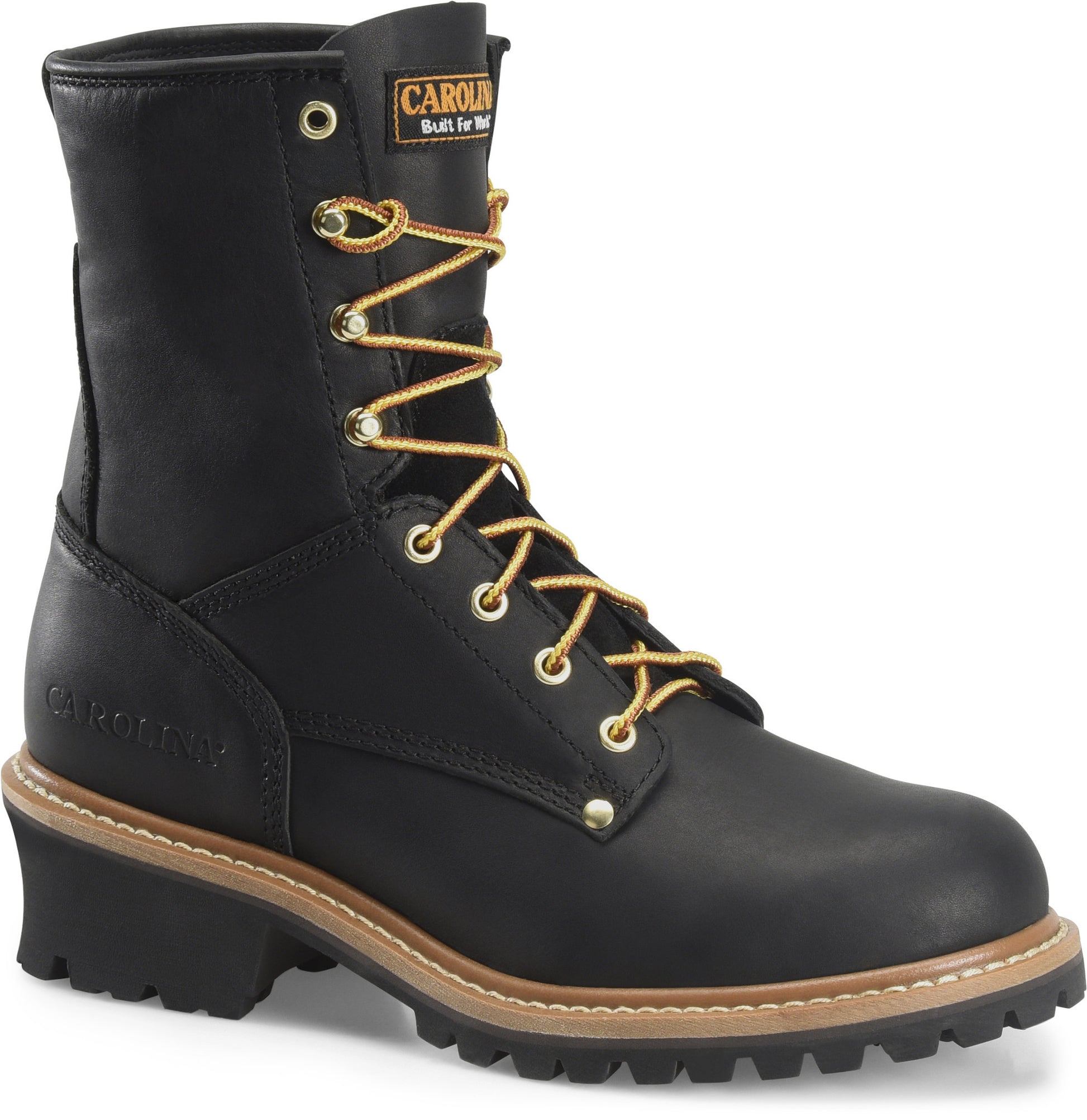 Carolina Boot Elm 8" Steel Toe Unlined Logger Black