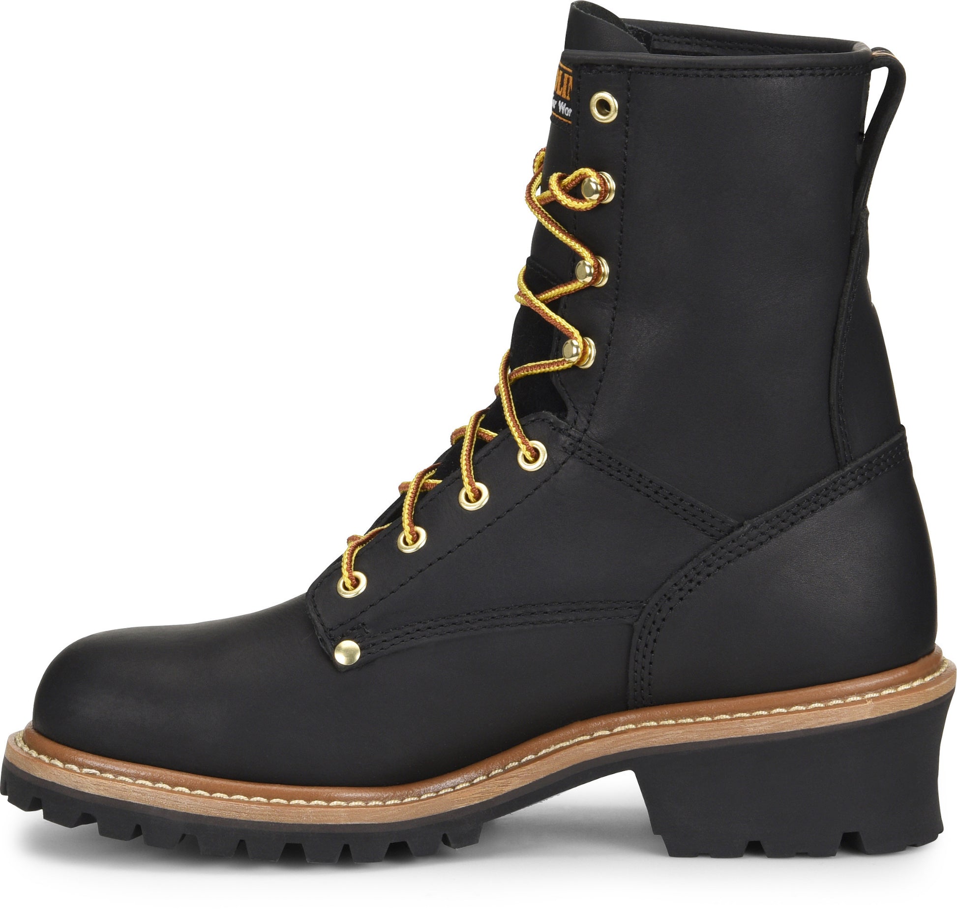Carolina Boot Elm 8" Steel Toe Unlined Logger Black