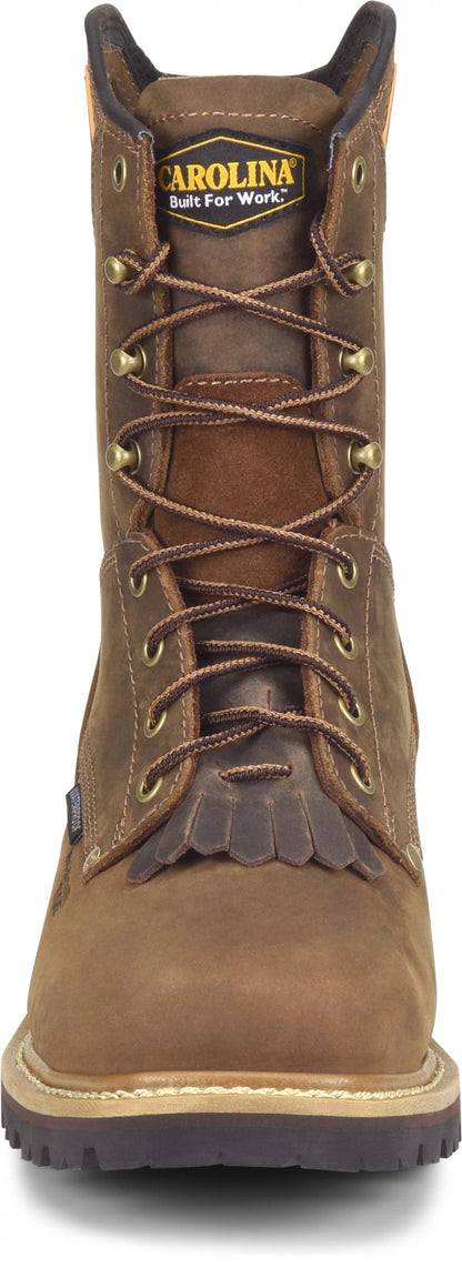 Carolina Boot Coppice Comp Toe Square Toe Logger Dark Brown