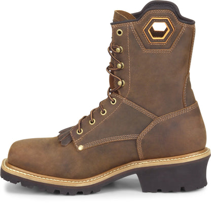 Carolina Boot Coppice Comp Toe Square Toe Logger Dark Brown