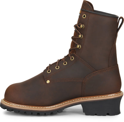 Carolina Boot Elm 8" Internal Met Guard Steel Toe Insulated Waterproof Work Boot Brown