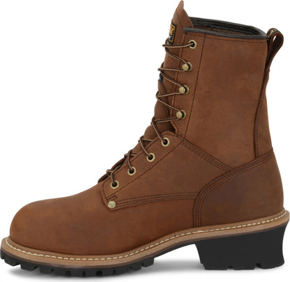 Carolina Boot Elm 8" Steel Toe Insulated Waterproof Logger Brown