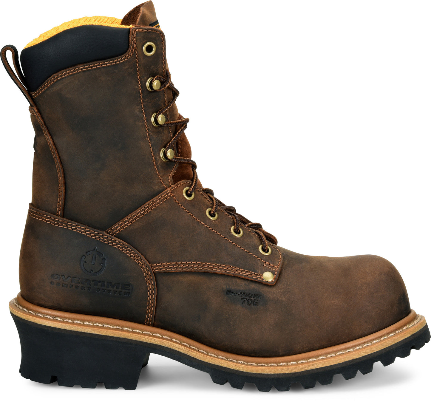 Carolina Boot Poplar Comp Toe Logger Dark Brown