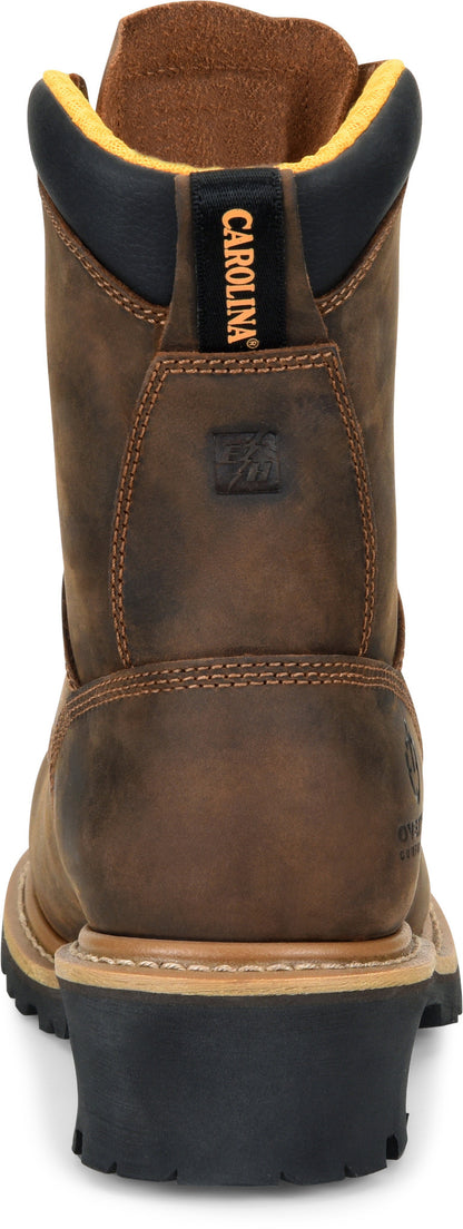 Carolina Boot Poplar Comp Toe Logger Dark Brown