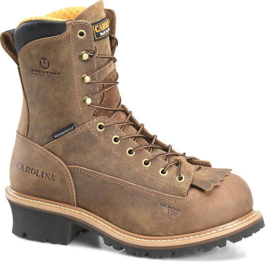 Carolina Boot Driller 8" Composite Toe Waterproof Logger Dark Brown