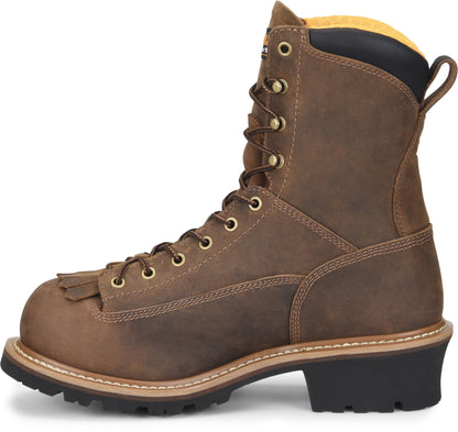 Carolina Boot Driller 8" Composite Toe Waterproof Logger Dark Brown