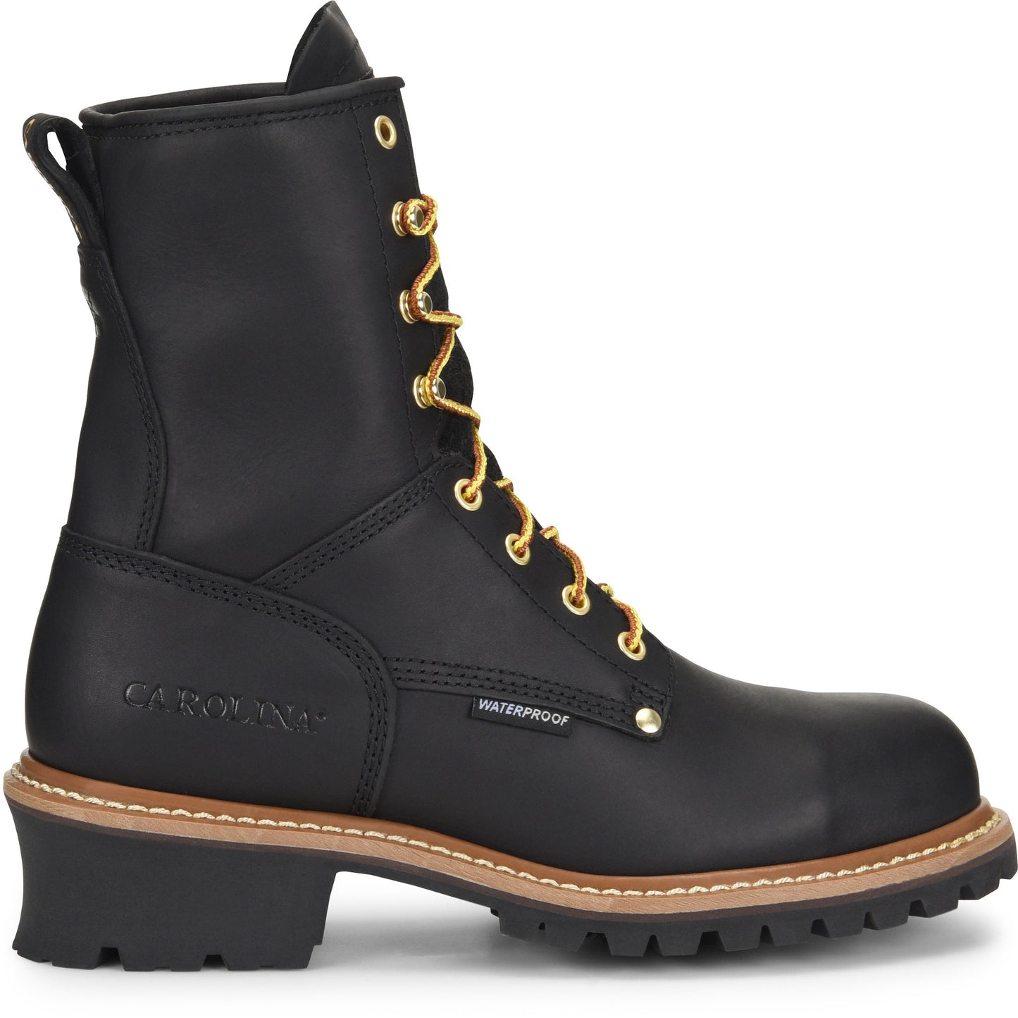 Carolina Boot Elm 8" Steel Toe Waterproof Logger Black