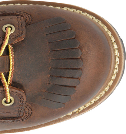Carolina Boot Spruce 8" Soft Toe Waterproof Logger Dark Brown