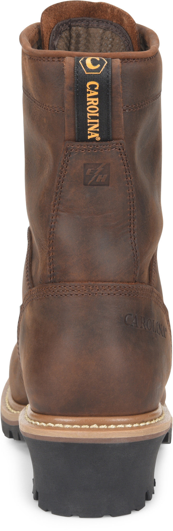 Carolina Boot Spruce 8" Soft Toe Waterproof Logger Dark Brown
