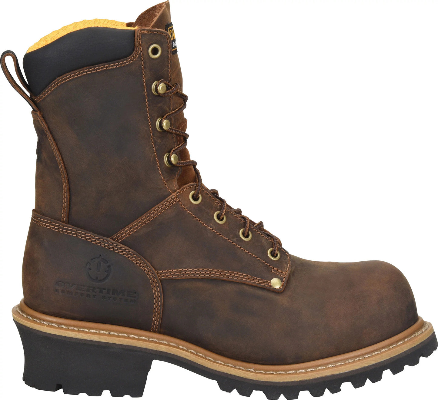 Carolina Boot Poplar 8" Soft Toe Logger Brown