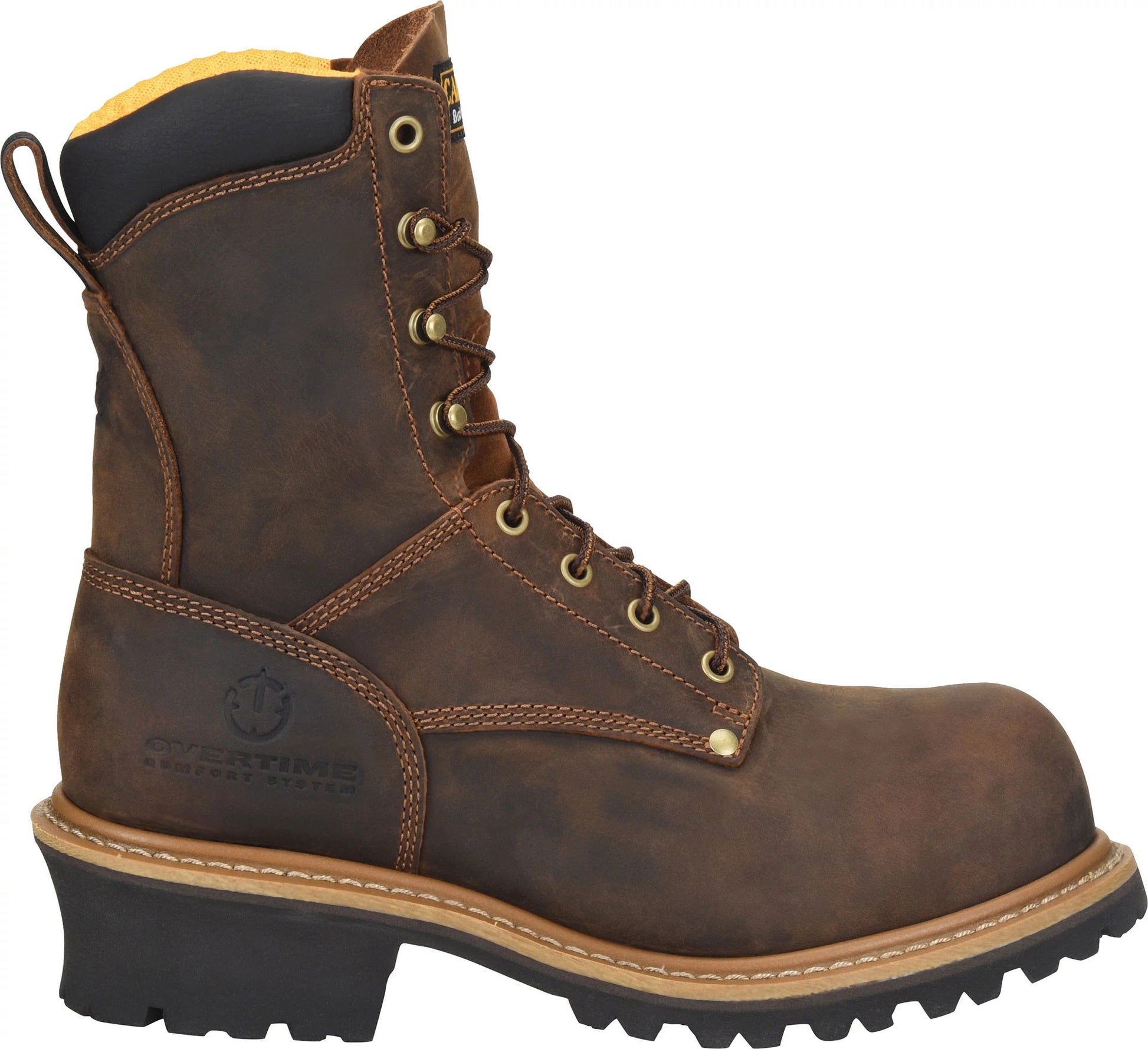 Carolina Boot Poplar 8" Soft Toe Logger Brown