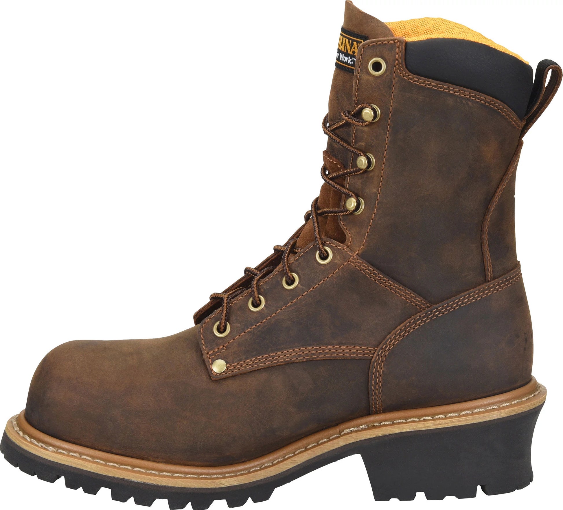 Carolina Boot Poplar 8" Soft Toe Logger Brown