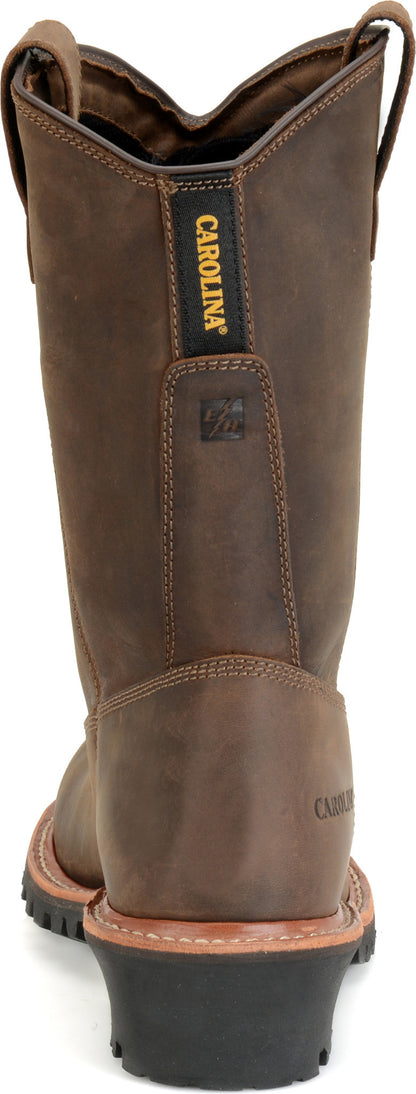 Carolina Boot Well X Men’s 12” Waterproof Comp Toe Ranch Wellington Logger Dark Brown