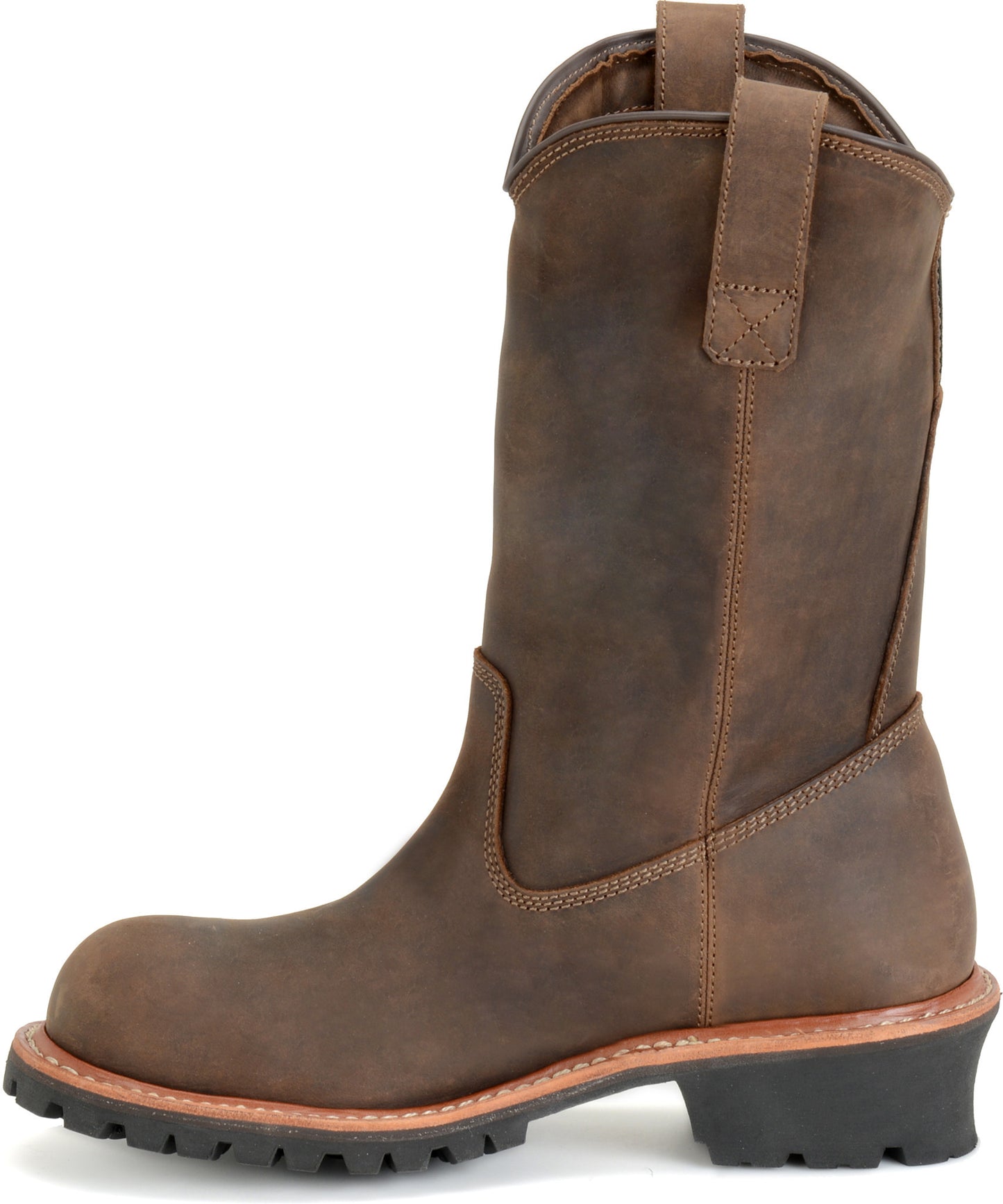 Carolina Boot Well X Men’s 12” Waterproof Comp Toe Ranch Wellington Logger Dark Brown