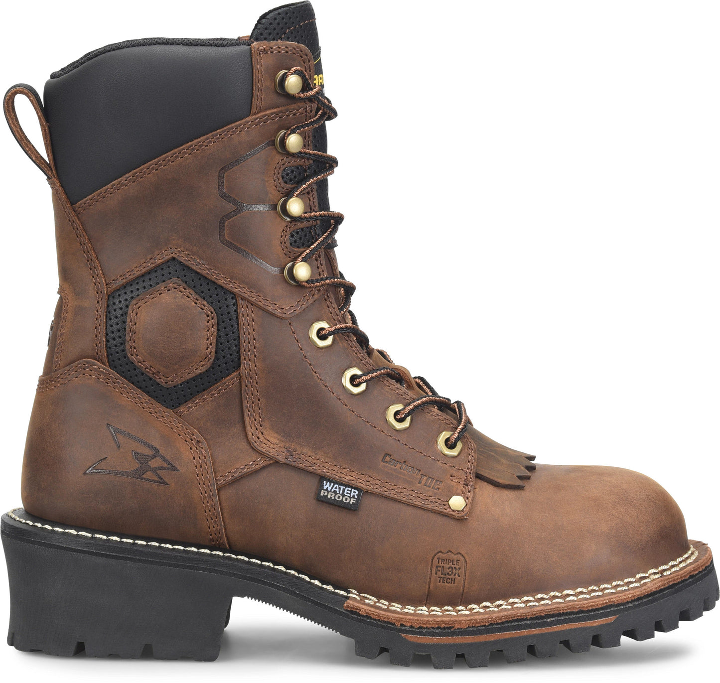 Carolina Boot Pitstop 8" Carbon Comp Toe Brown