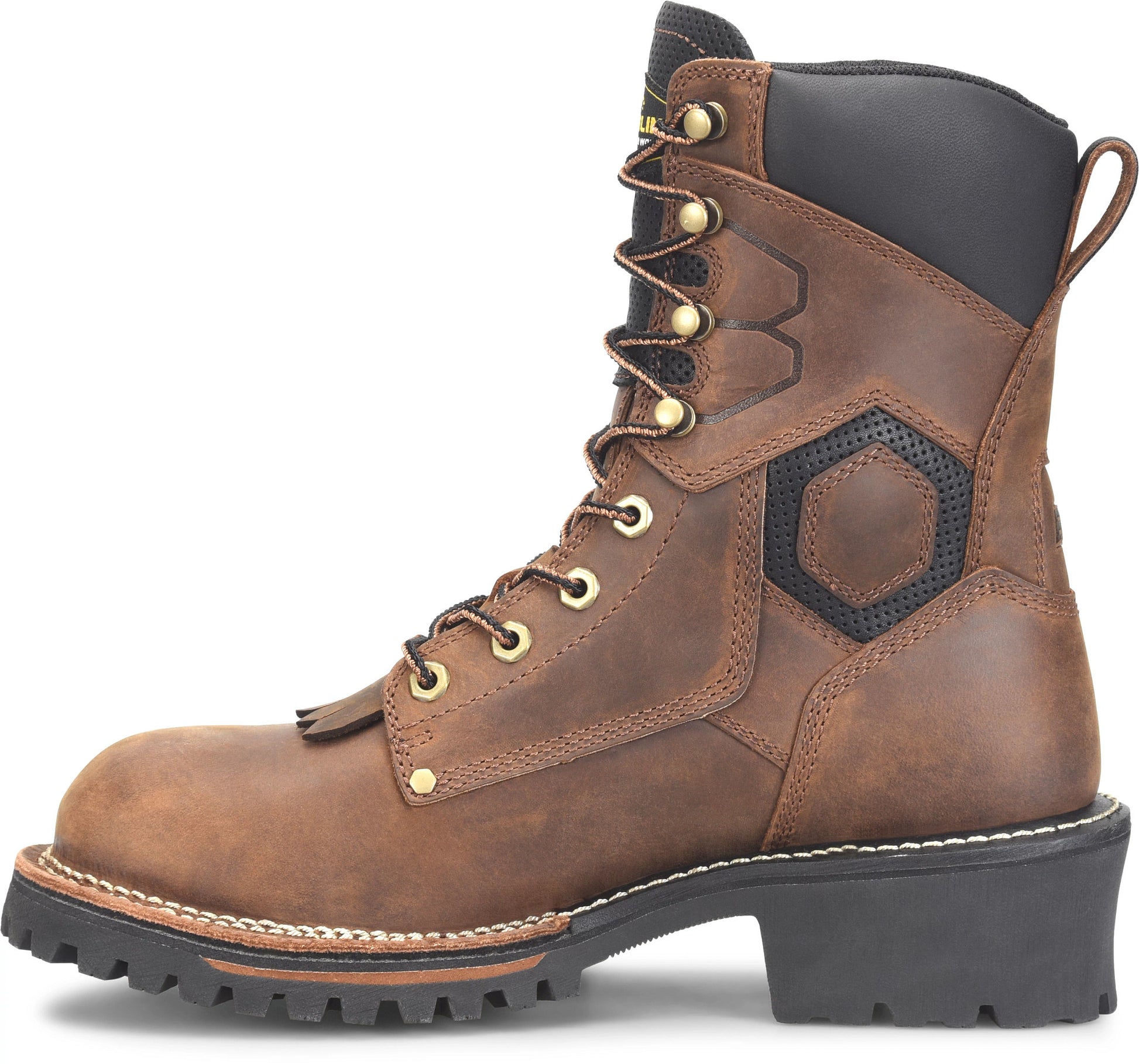 Carolina Boot Pitstop 8" Carbon Comp Toe Brown