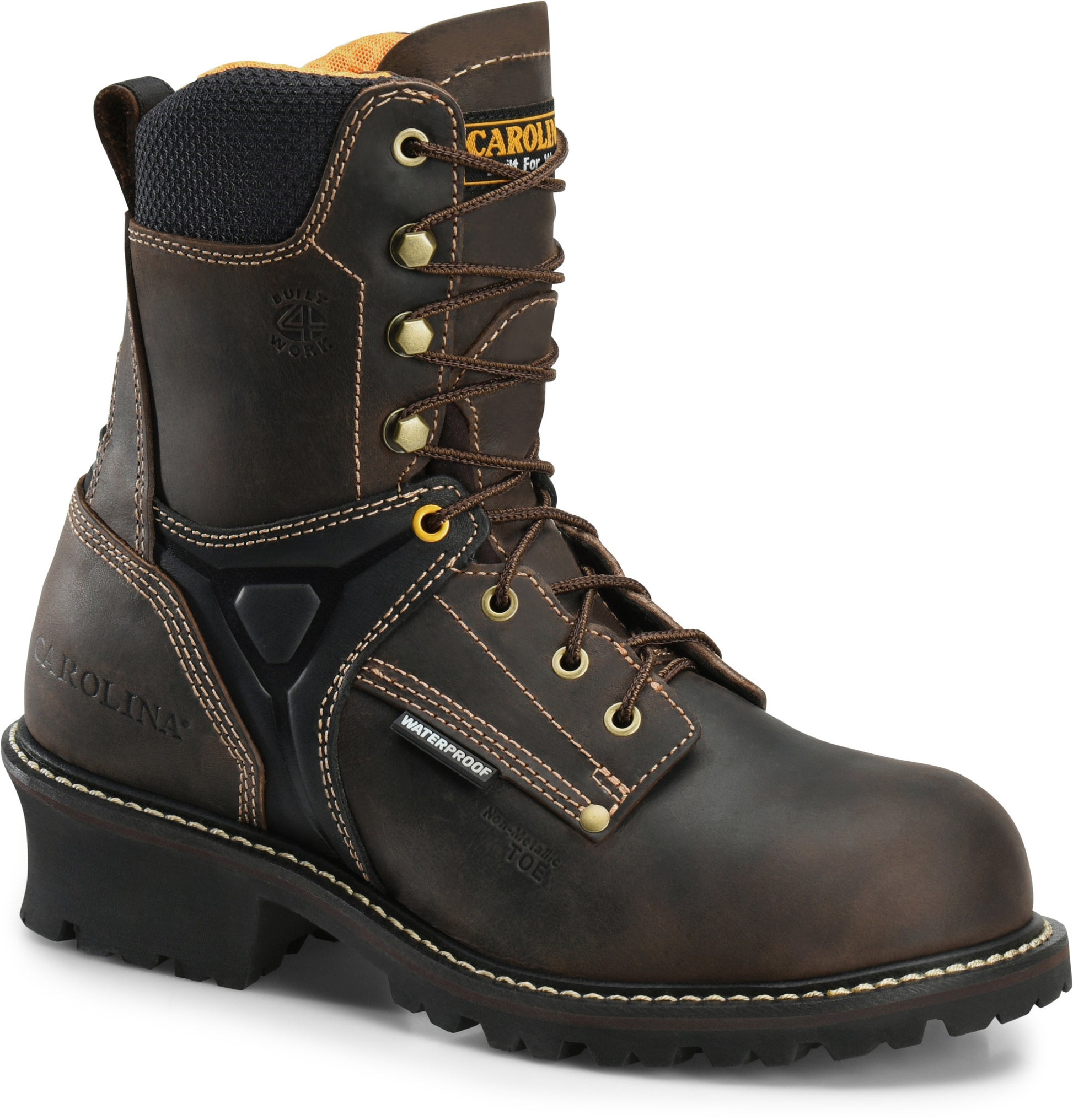 Carolina Boot Timber 8" Composite Toe Waterproof Logger Dark Brown