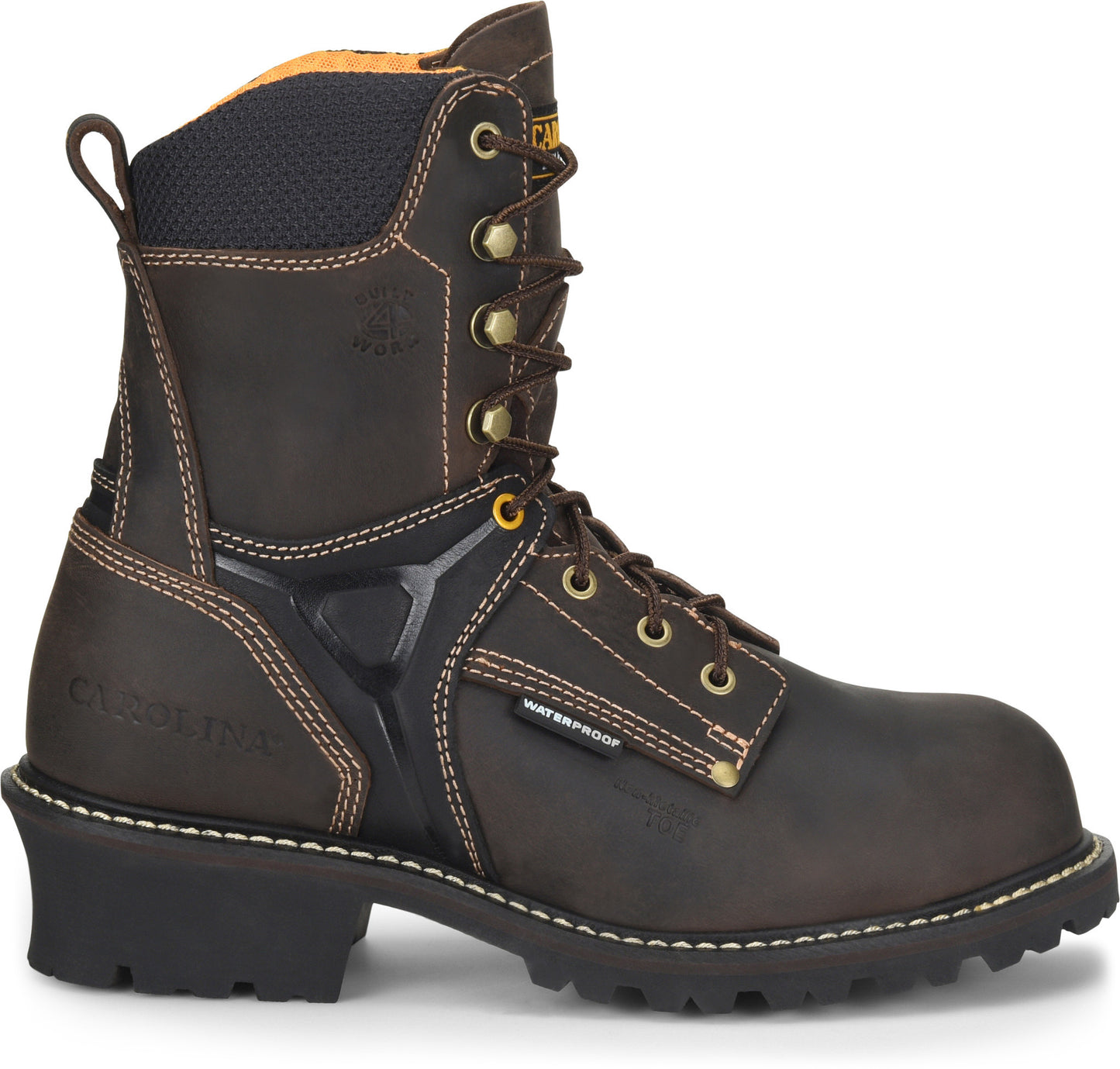 Carolina Boot Timber 8" Composite Toe Waterproof Logger Dark Brown