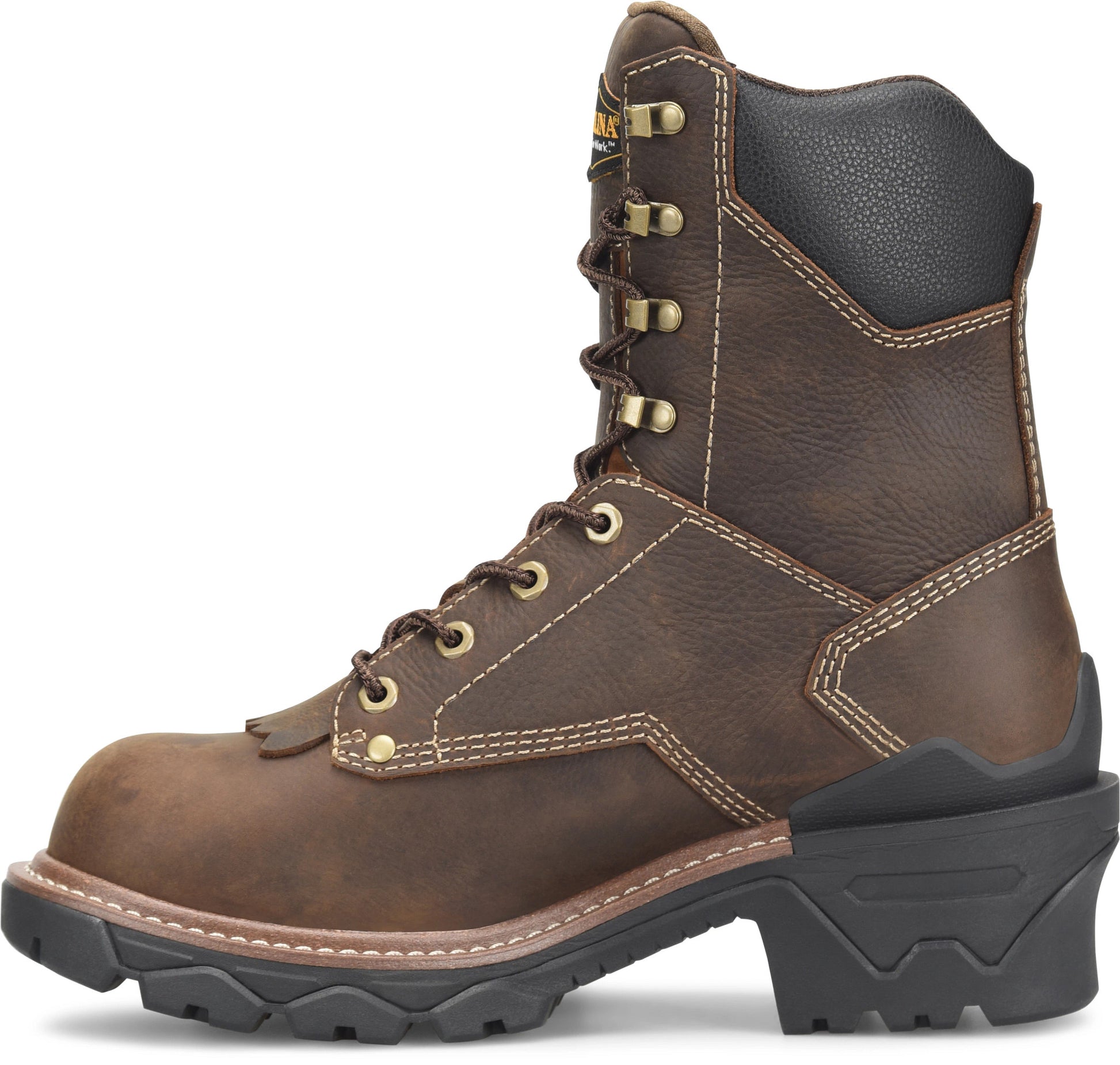 Carolina Boot Cardinal Capacity 8" Waterproof Comp Toe Logger Dark Brown