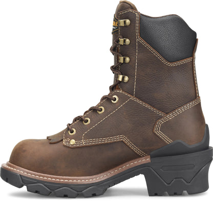 Carolina Boot Cardinal Capacity 8" Waterproof Comp Toe Logger Dark Brown