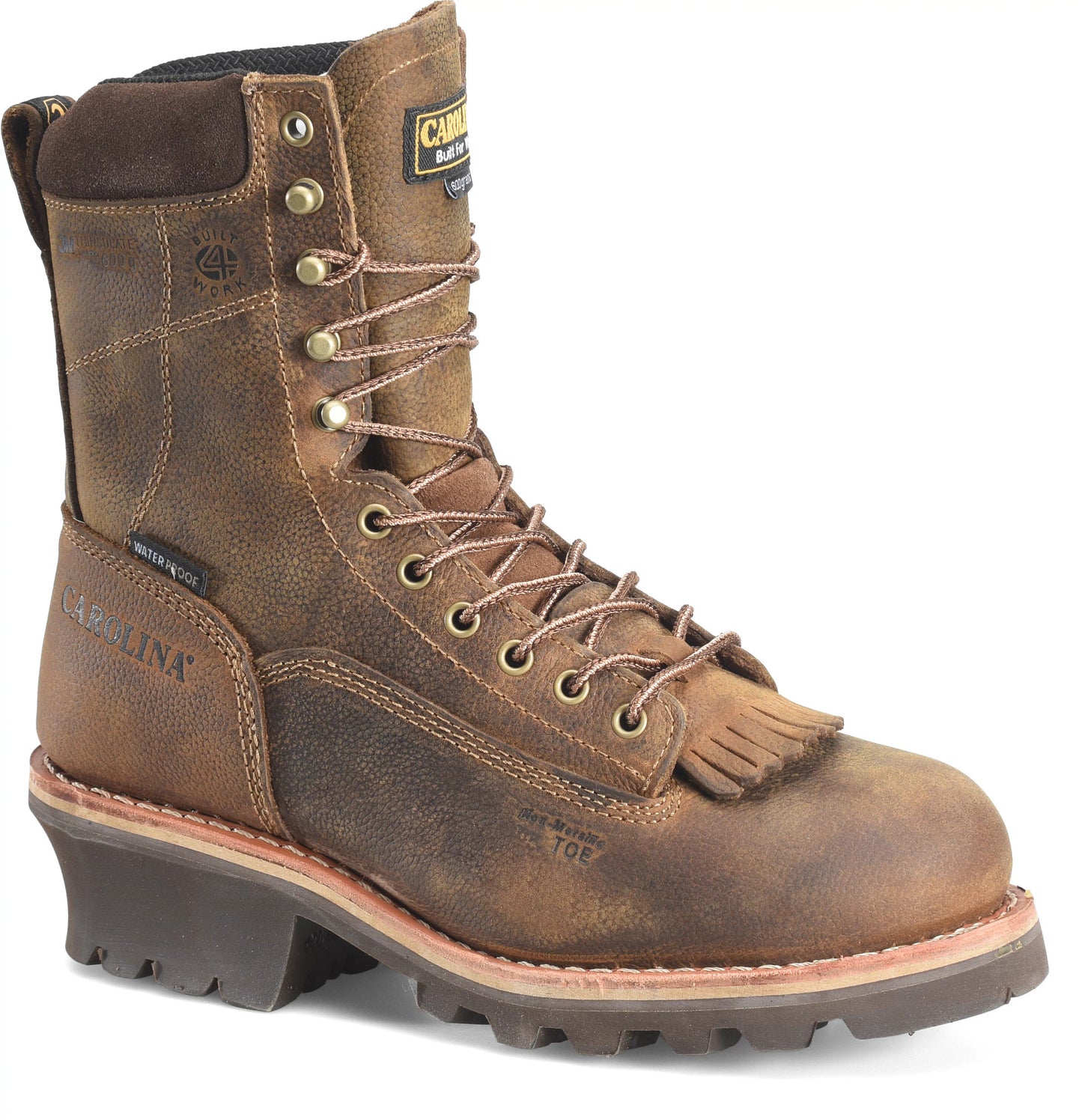 Carolina Boot Insulated Birch 8" Comp Toe Medium Brown