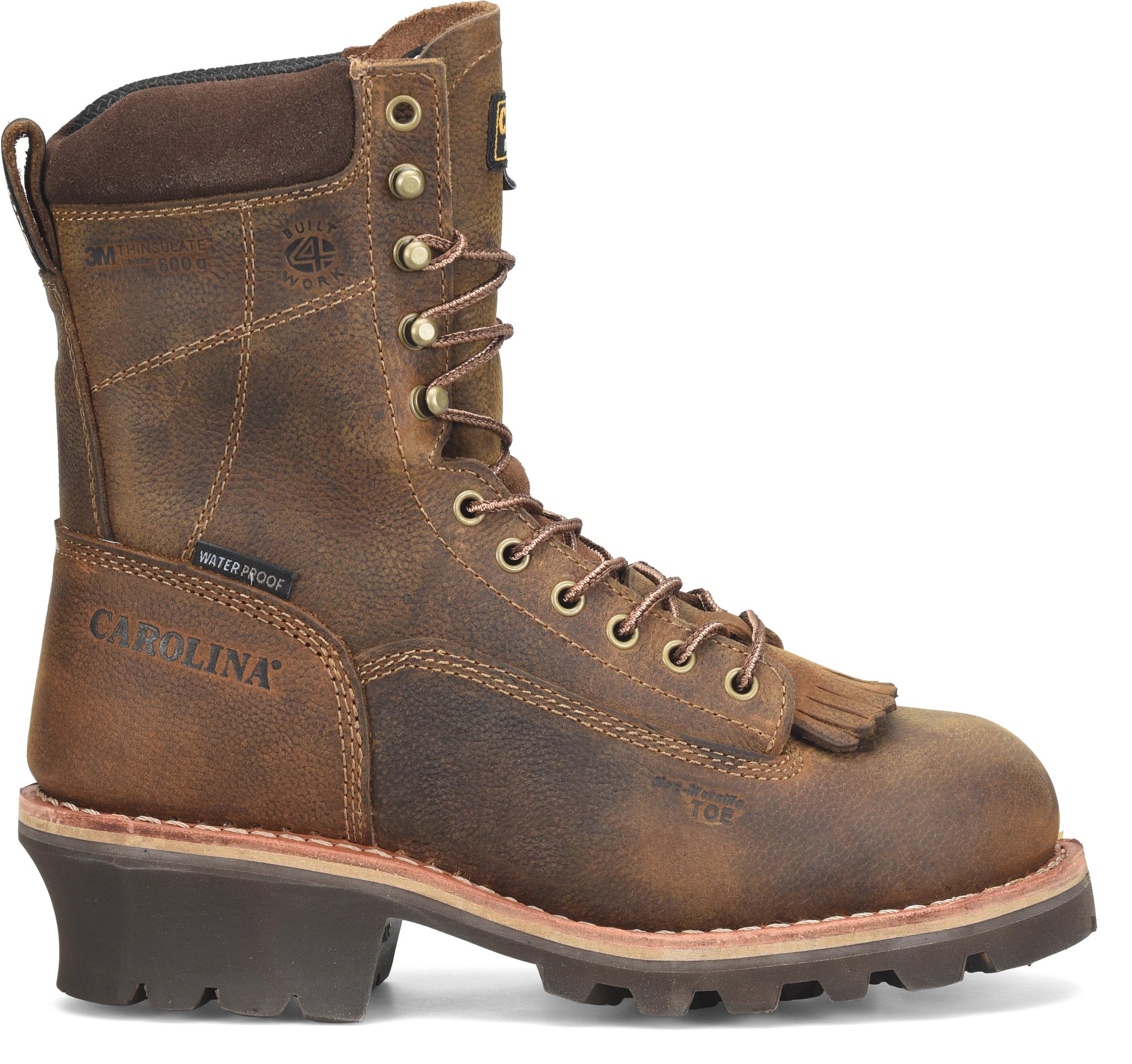 Carolina Boot Insulated Birch 8" Comp Toe Medium Brown