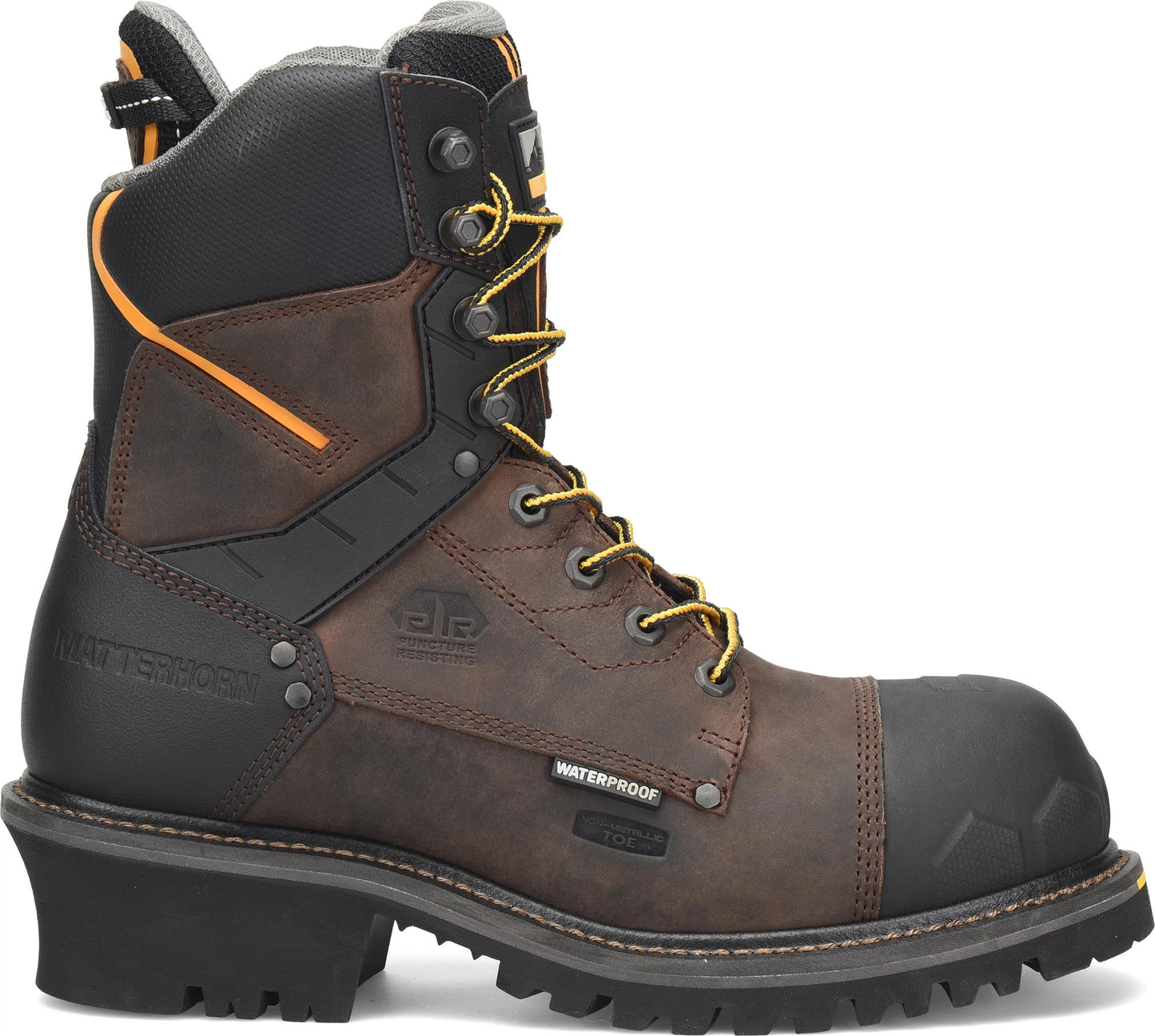 Carolina Boot Steadfast Comp Toe Logger Dark Brown