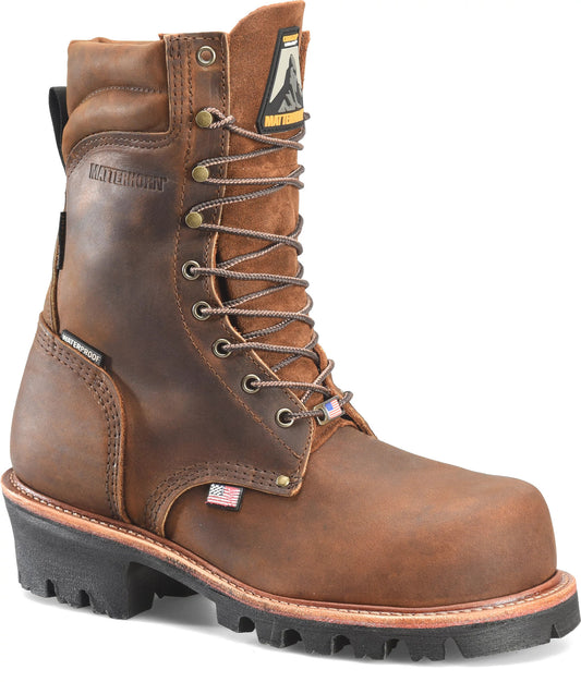 Carolina Boot Matterhorn Usa Super Collar Safety Toe Logger Dark Brown
