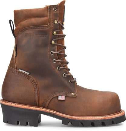 Carolina Boot Matterhorn Usa Super Collar Safety Toe Logger Dark Brown