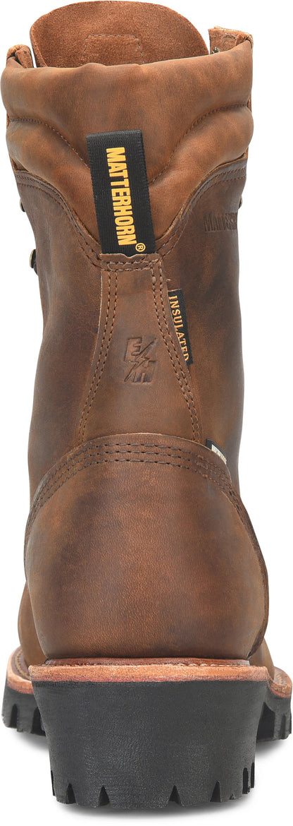 Carolina Boot Matterhorn Usa Super Collar Safety Toe Logger Dark Brown