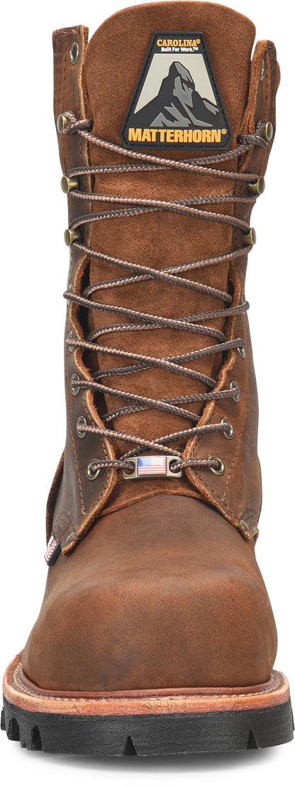Carolina Boot Matterhorn Usa Super Collar Safety Toe Logger Dark Brown