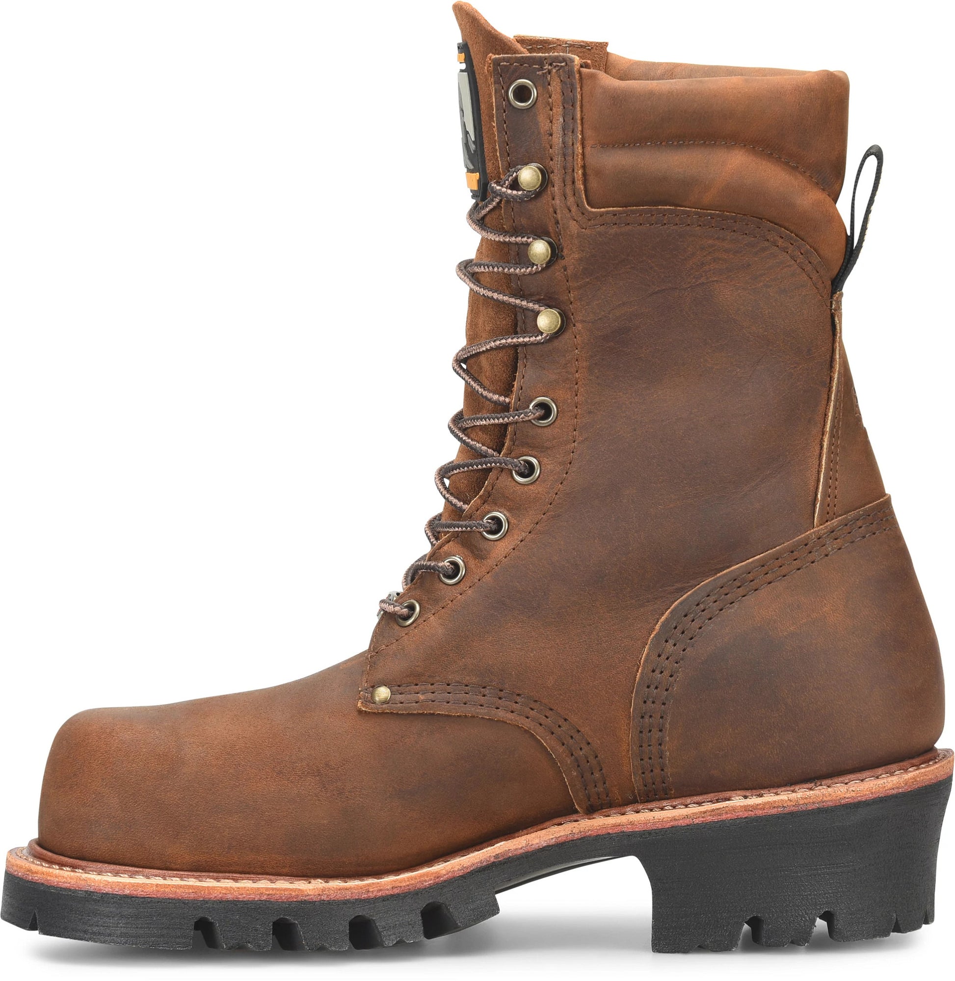 Carolina Boot Matterhorn Usa Super Collar Safety Toe Logger Dark Brown