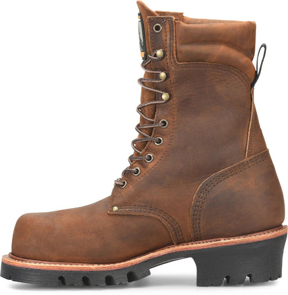 Carolina Boot Matterhorn Usa Super Collar Safety Toe Logger Dark Brown
