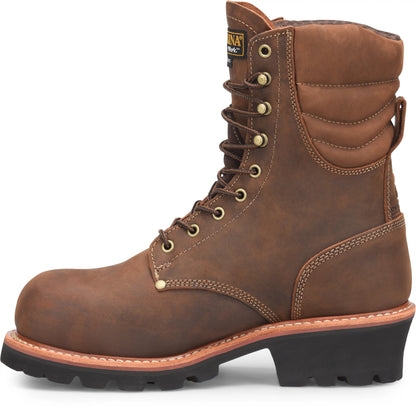 Carolina Boot Hemlock 9" Insulated Comp Toe Logger Medium Brown