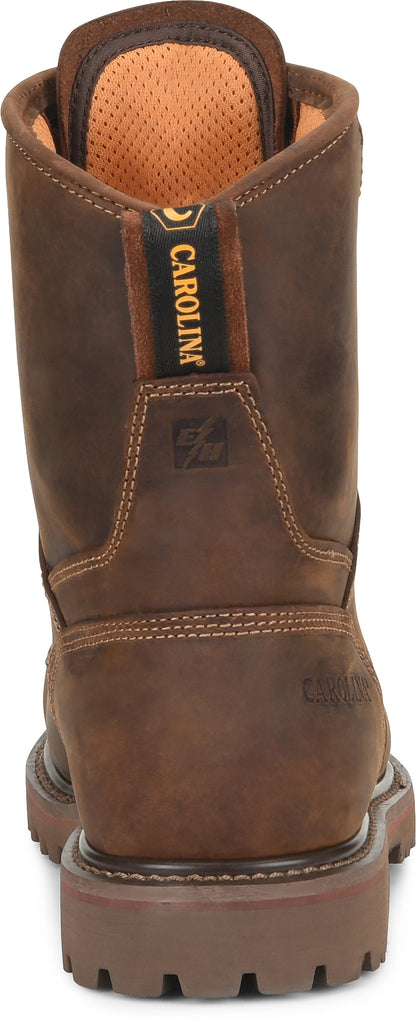 Carolina Boot 28 Series 8" Waterproof Work Boot Brown