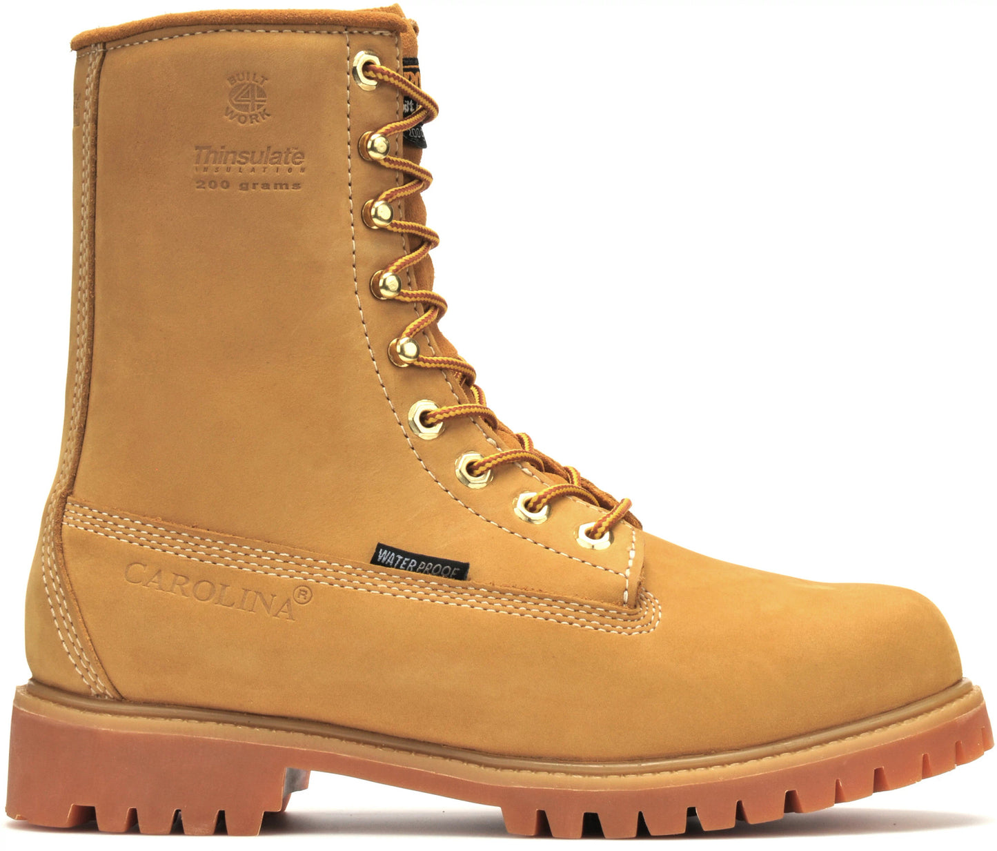 Carolina Boot Journeyman 8" Soft Toe Insulated Waterproof Work Boot Yellow