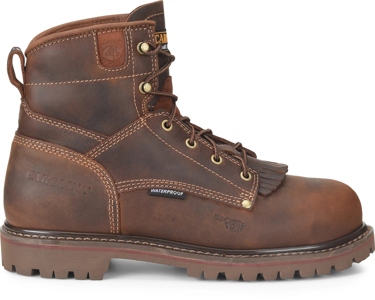 Carolina Boot 28 Series 6" Composite Toe Waterproof Work Boot Brown