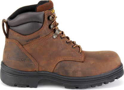 Carolina Boot Engineer 6" Steel Toe Waterproof Work Boot Dark Brown
