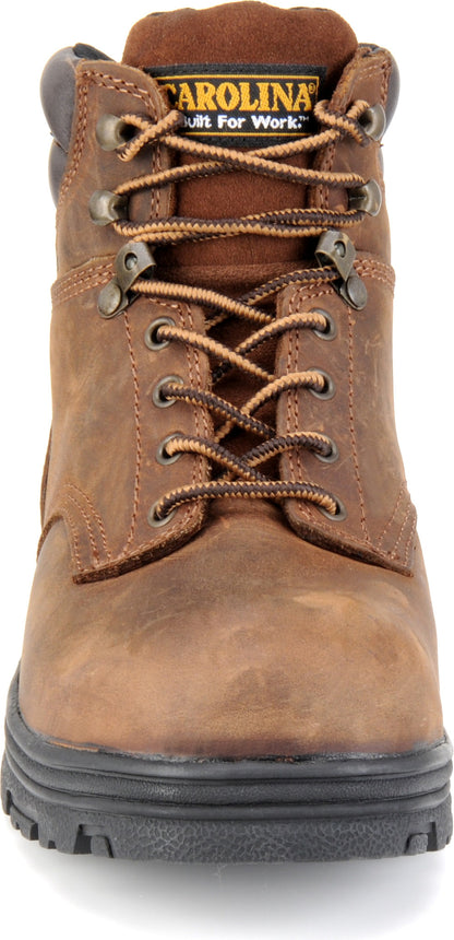 Carolina Boot Engineer 6" Steel Toe Waterproof Work Boot Dark Brown