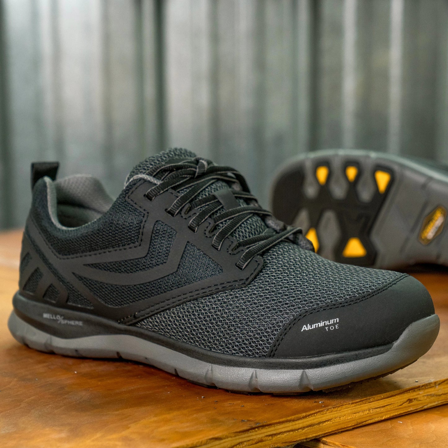 Carolina Boot Gust Lo Aluminum Toe Work Shoe Black