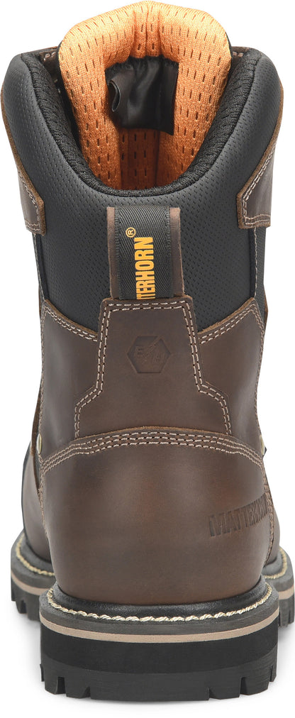Carolina Boot Matterhorn I-Beam 8" Met Guard Carbon Composite Toe Waterproof Work Boot Dark Brown