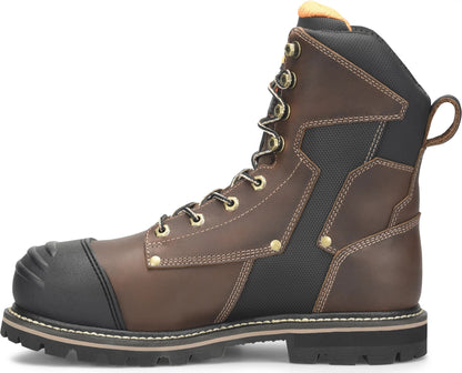 Carolina Boot Matterhorn I-Beam 8" Met Guard Carbon Composite Toe Waterproof Work Boot Dark Brown