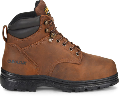Carolina Boot Foreman 6” Broad Steel Toe Internal Met Guard Brown