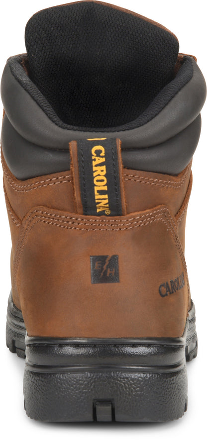 Carolina Boot Foreman 6” Broad Steel Toe Internal Met Guard Brown