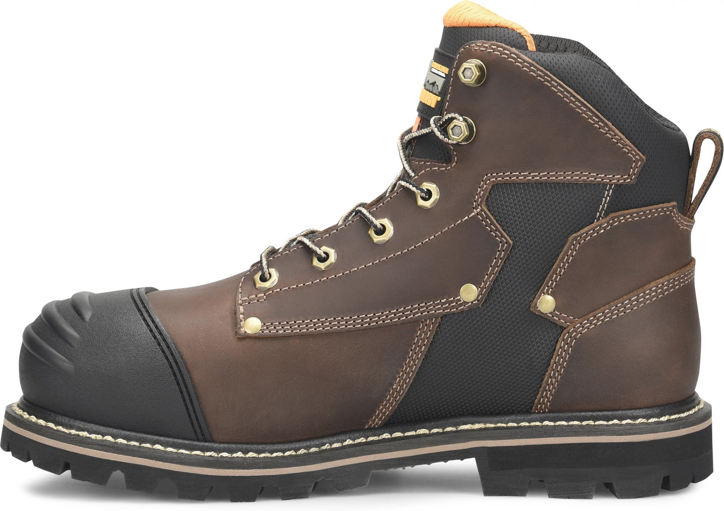 Carolina Boot Matterhorn I-Beam 6" Met Guard Carbon Composite Toe Waterproof Work Boot Dark Brown