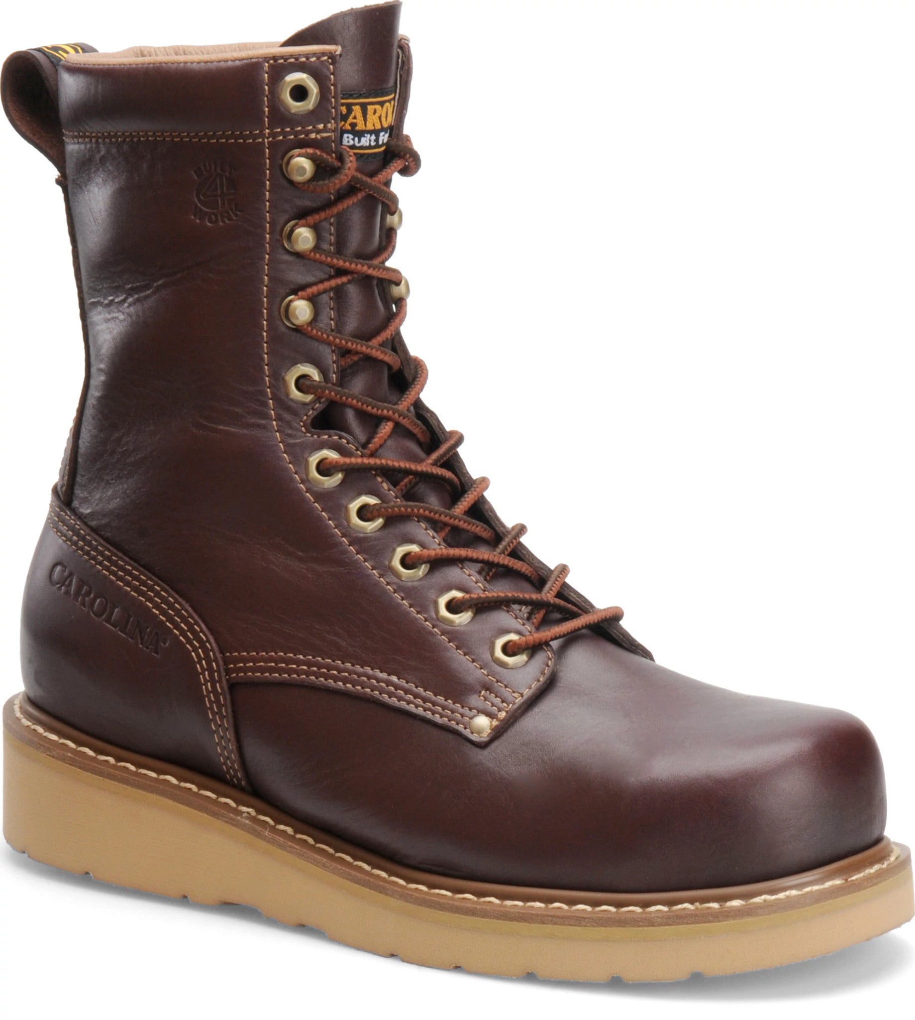 Carolina Boot Amp Men's 8" Wedge Work Boot Red Brown