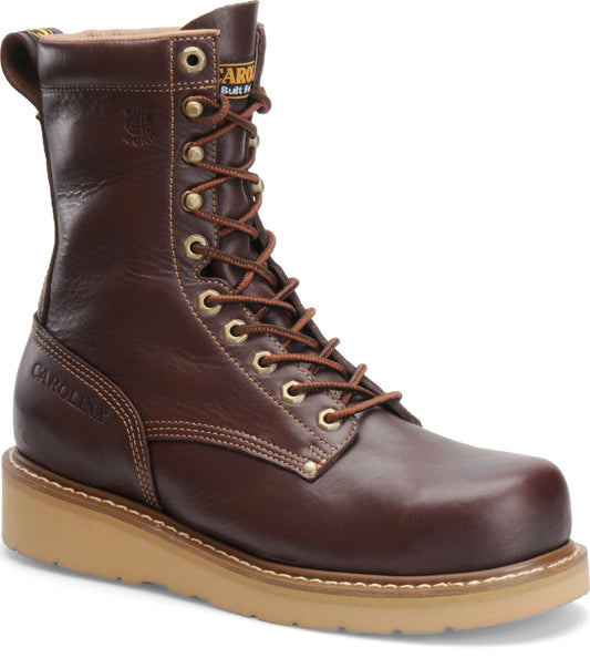 Carolina Boot Amp Men's 8" Wedge Work Boot Red Brown