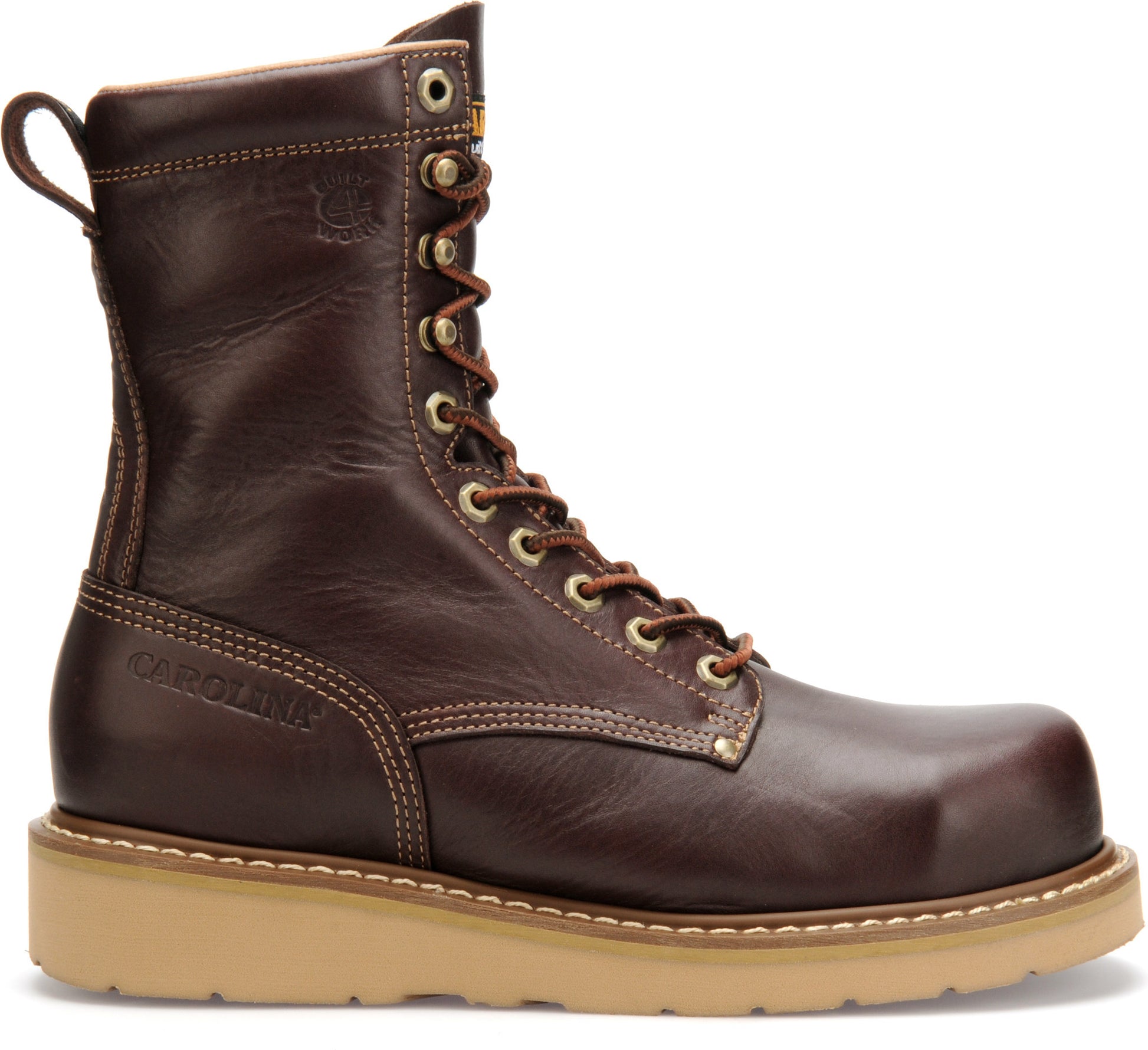 Carolina Boot Amp Men's 8" Wedge Work Boot Red Brown